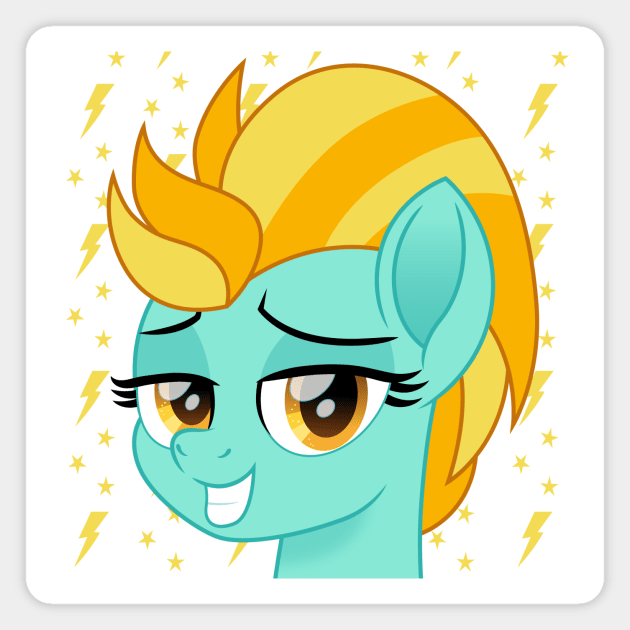 Lightning Dust portrait My Little Pony Magnet TeePublic